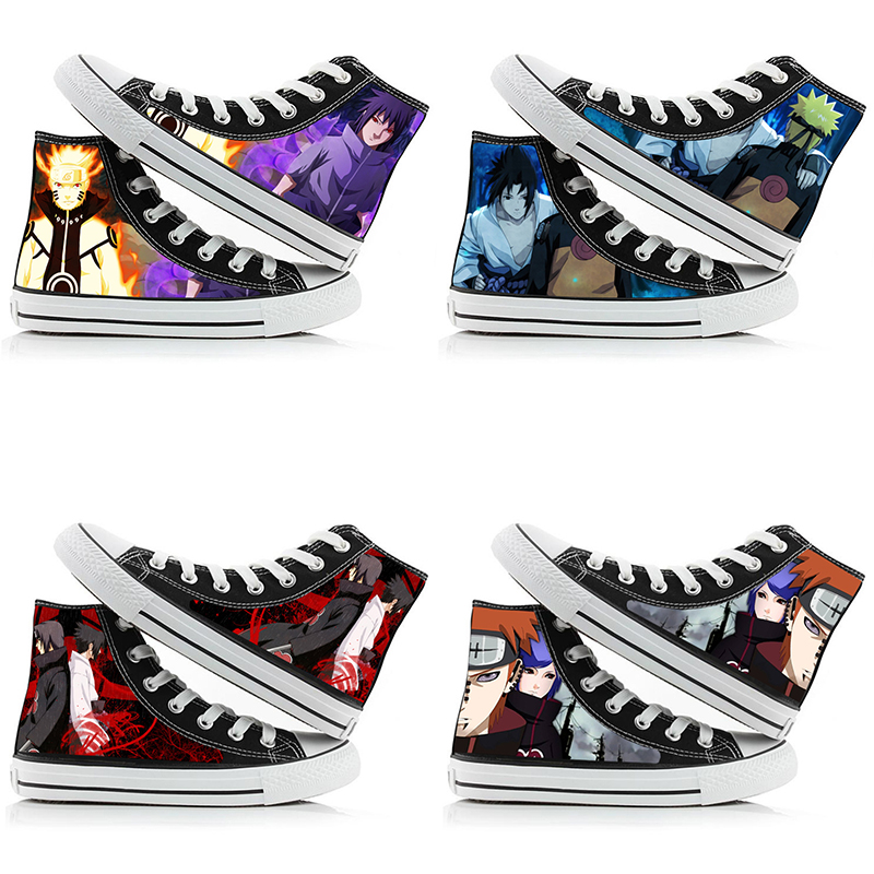 Anime Cosplay Ideas For Couples - Tênis de Lona Cano Alto Naruto