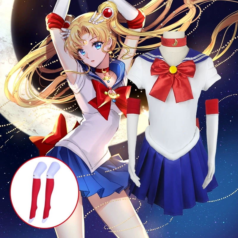 Anime Cosplay Kid - Adultos crianças cosplay anime marinheiro traje