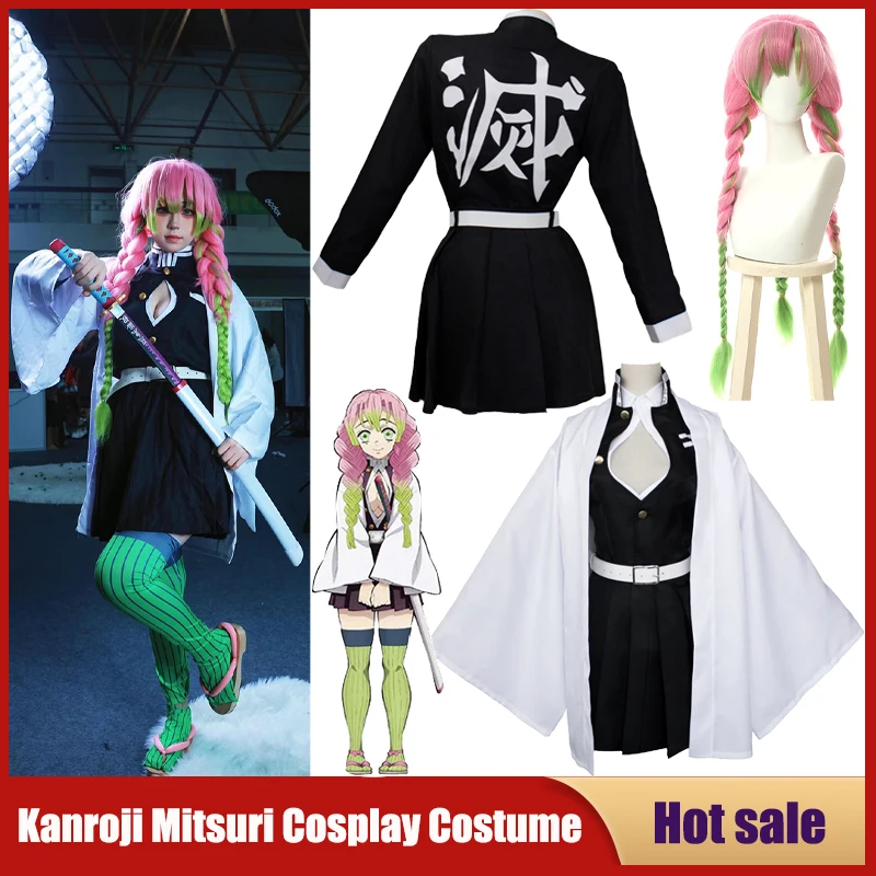Anime Cosplay Kid - Anime kanroji mitsuri cosplay traje kimetsu