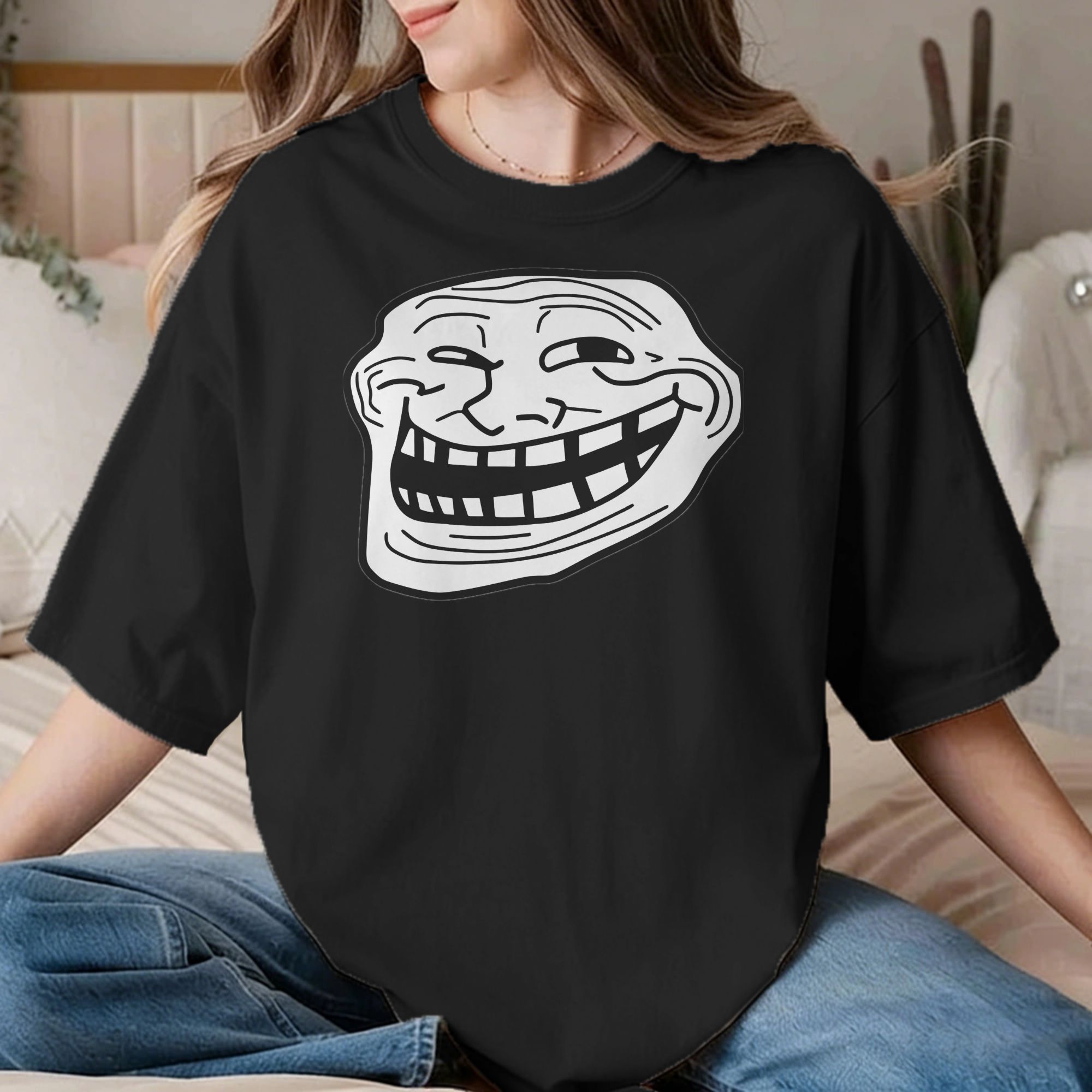 Anime Cosplay Meme - Camisetas Trol Face Trollface MEME para
