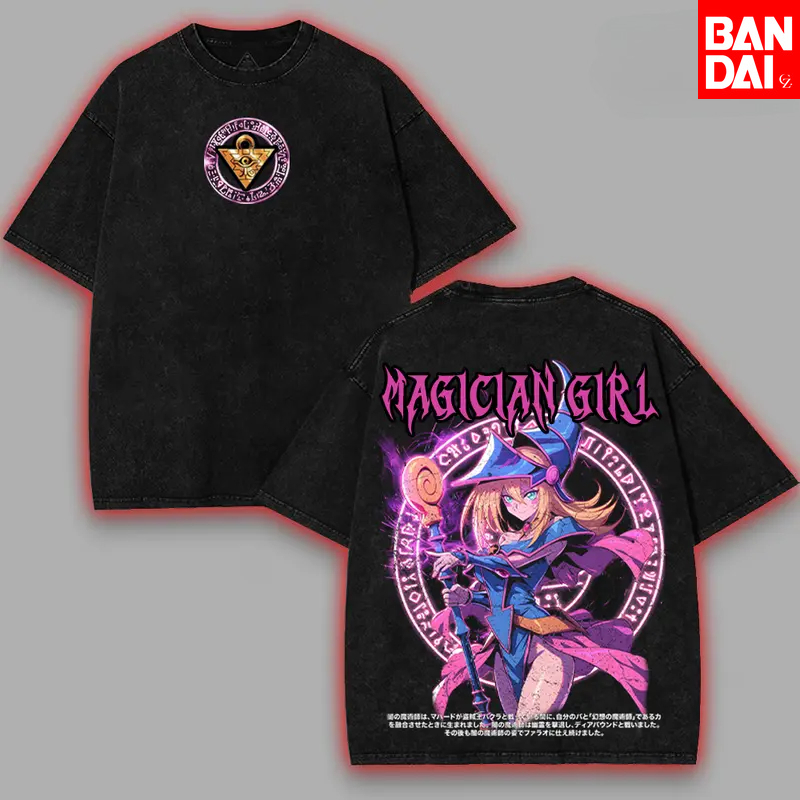 Anime Cosplay Easy - Camiseta Masculina Vintage Lavada Yugioh Dark
