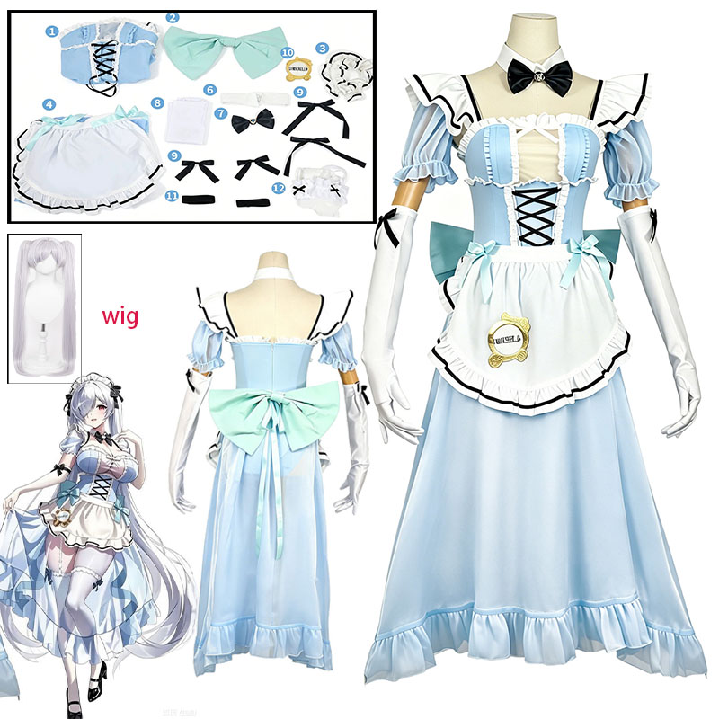 Anime Cosplay Maid - Fantasia de Cosplay NIKKE Pilgrim para