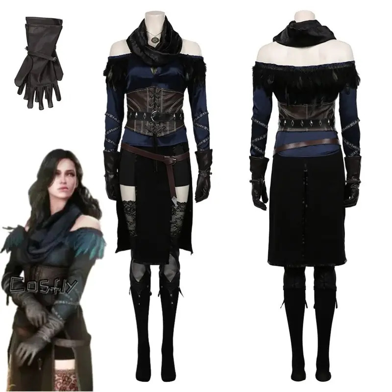 Anime Cosplay Youtube - Yennefer cosplay fantasia traje disfarce para