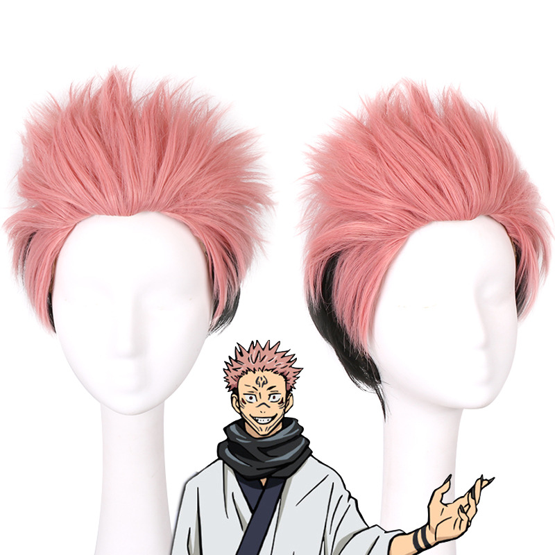 Anime Cosplay Easy - Peruca cosplay de Sukuna de dois