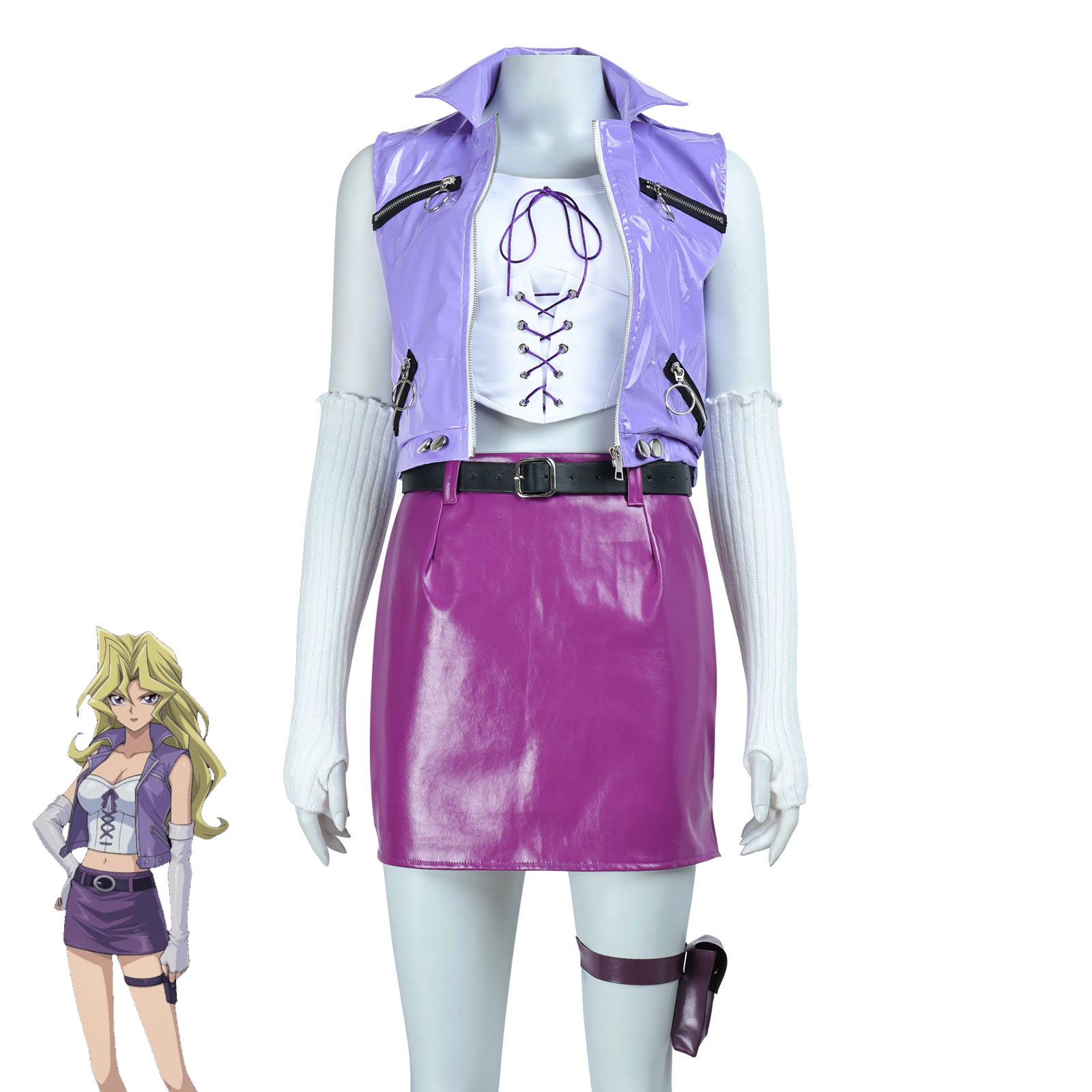 Conjunto de Fantasia Cosplay Y - Anime Cosplay Youtube avaliação e preço