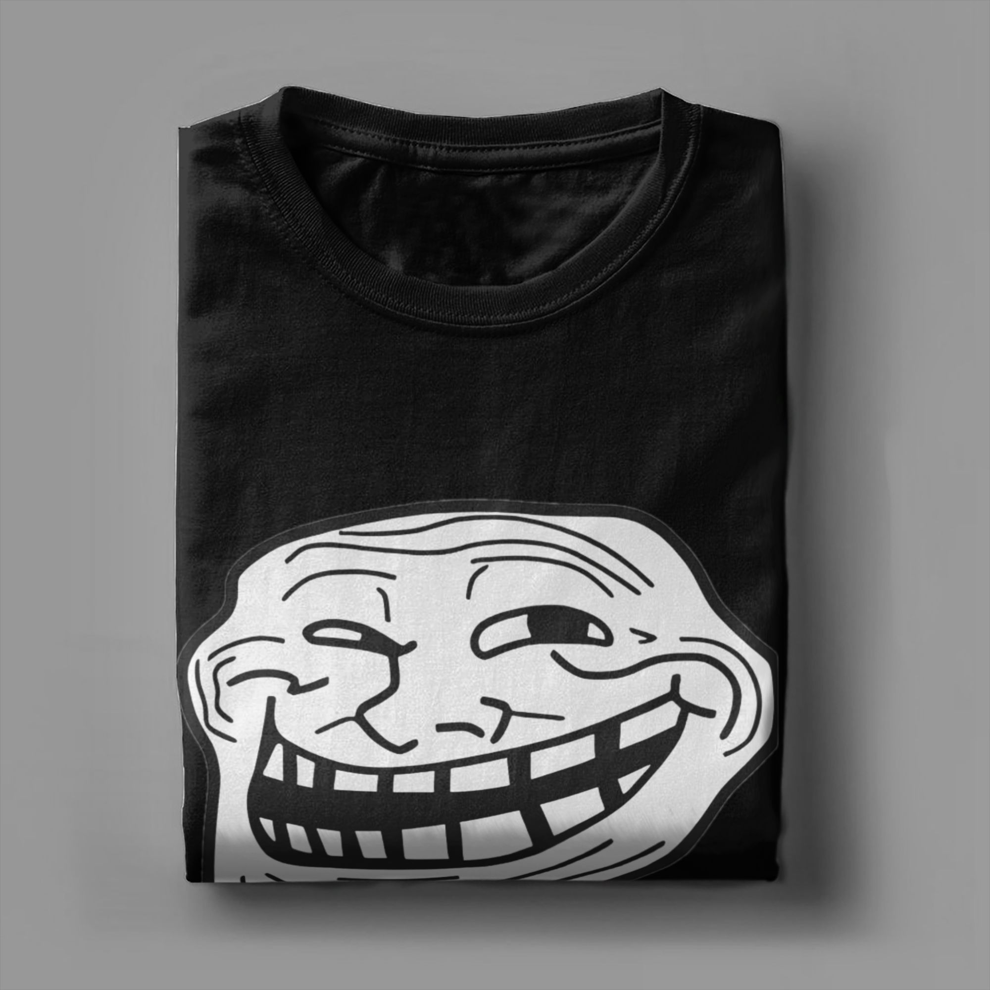 Camisetas Trol Face Trollface  - Anime Cosplay Meme avaliação e preço