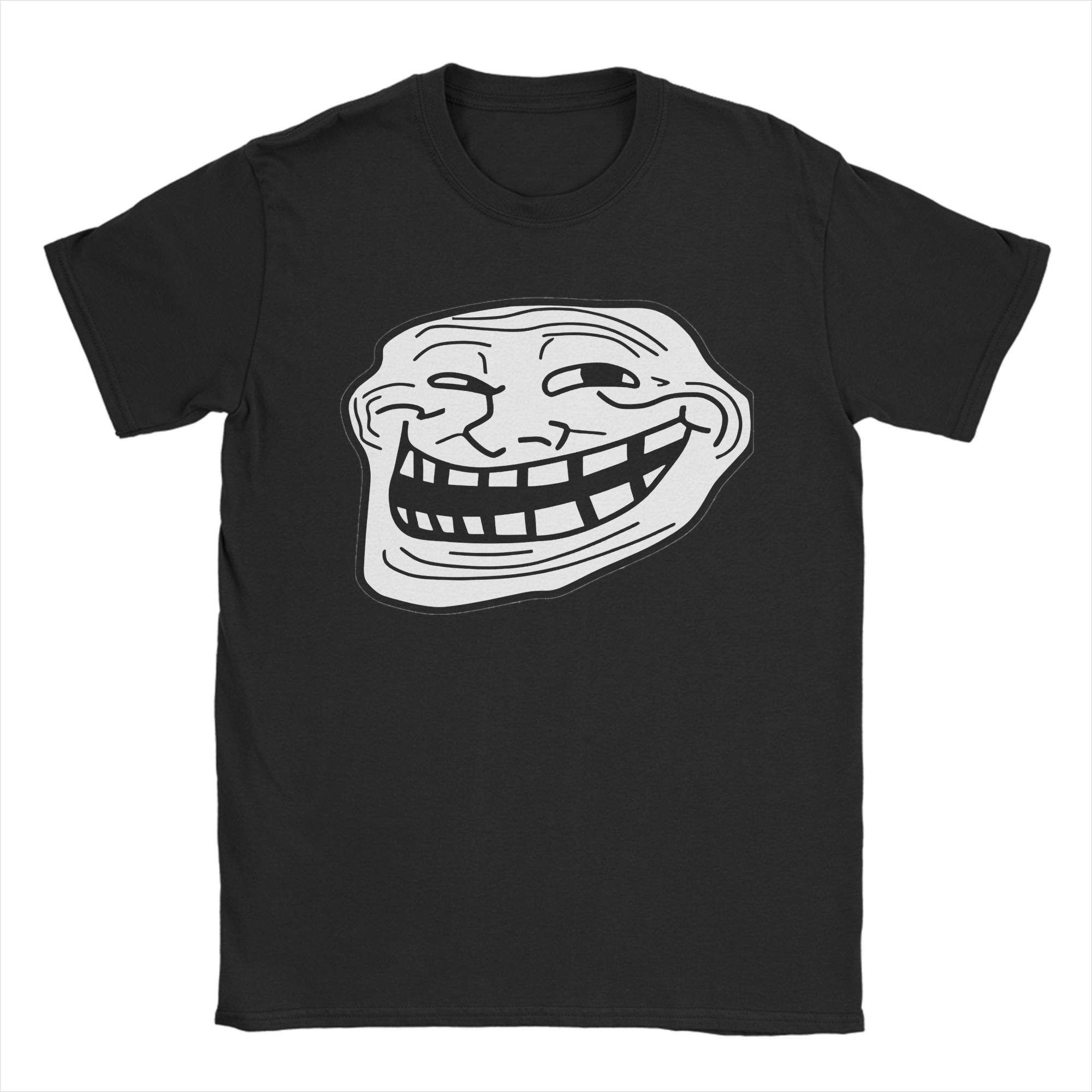 Camisetas Trol Face Trollface  - Anime Cosplay Meme avaliação e preço