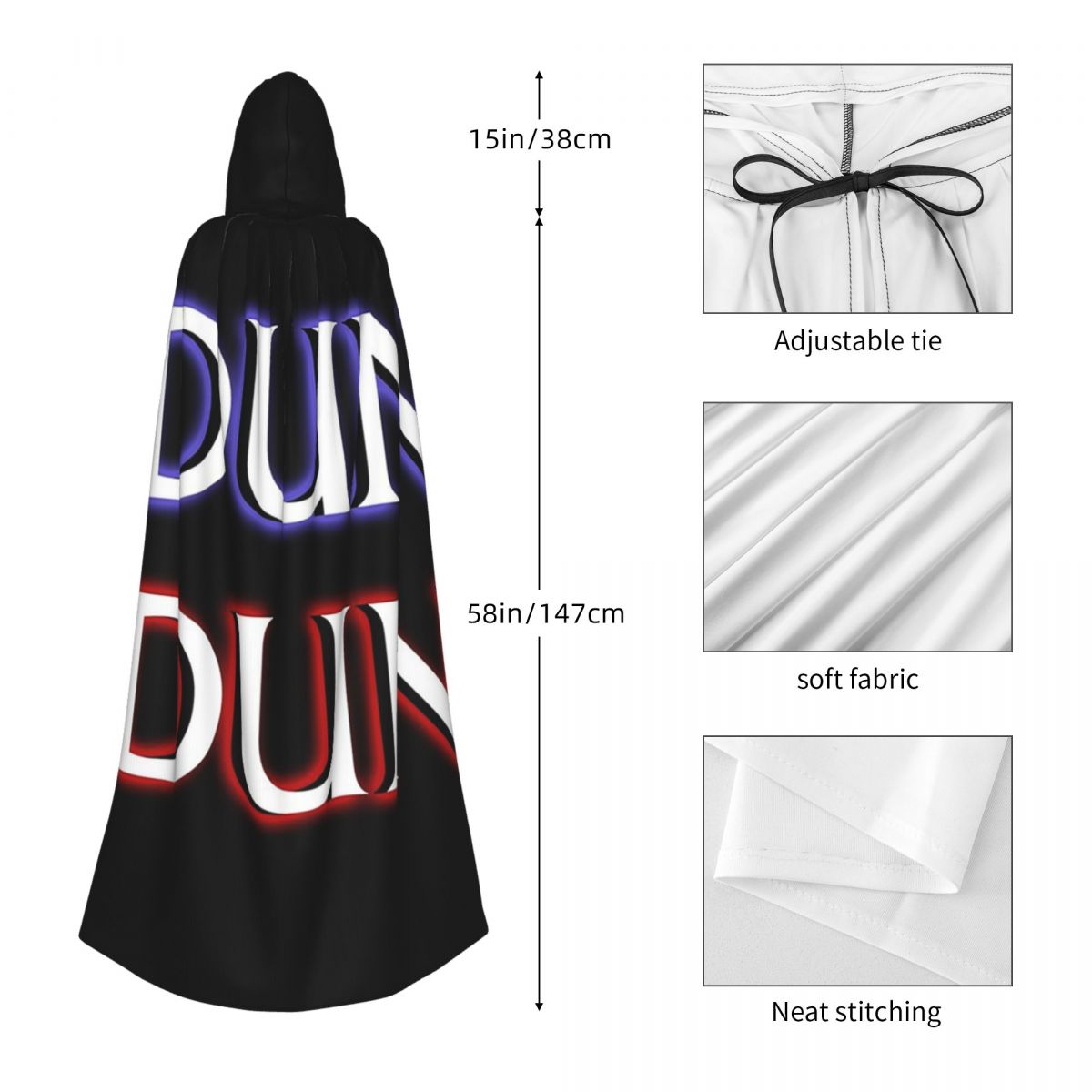 Capa Longa com Capuz Dun Dun M - Anime Cosplay Meme avaliação e preço