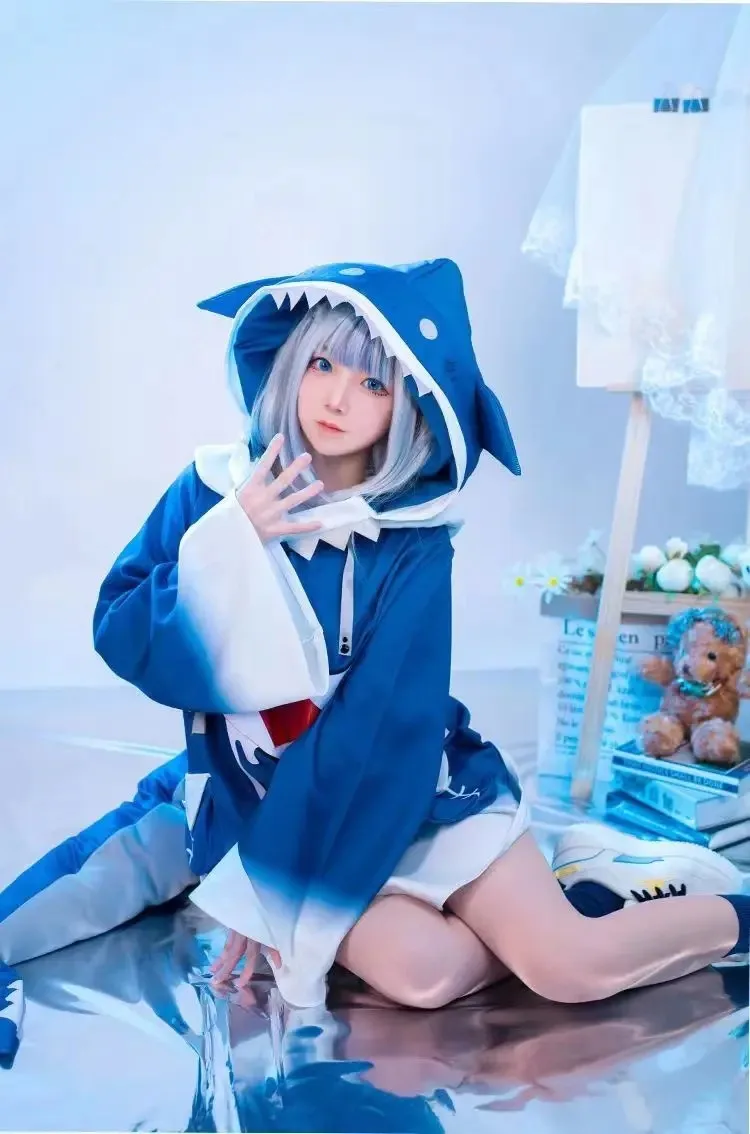 Em estoque hololive eng gawr g - Anime Cosplay Youtube avaliação e preço