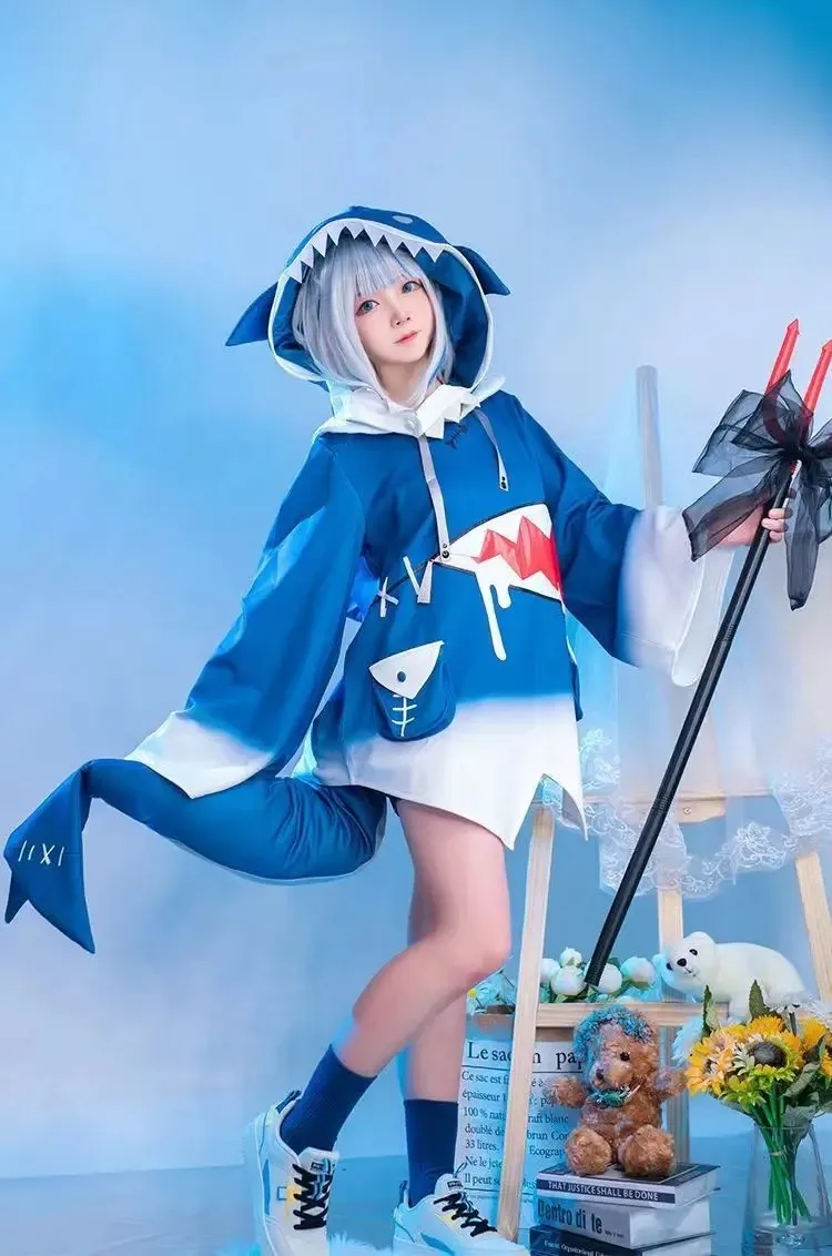 Em estoque hololive eng gawr g - Anime Cosplay Youtube avaliação e preço